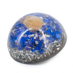 Orgonite, citrine, crystal, energetic, flourishing, oval, self-confidence