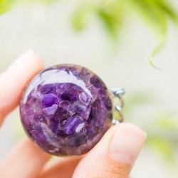 orgonit ametist obesek kristal