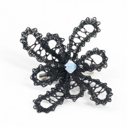 KLEKLJANA ČIPKA BROŠKA, čipka