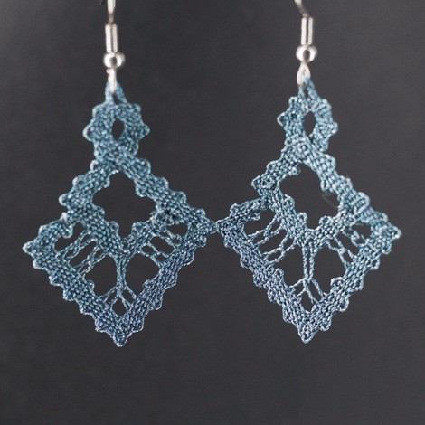 lace pattern, handmade earrings
