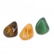 SET CRYSTALS FOR LUCK, citrine, tiger eye, green aventurine