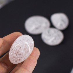 clear quartz, clear quartz crystal, clear quartz cracked, ice quartz, pocket crystal, cleansing crystal