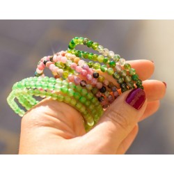 nakit iz kristalov, energijski nakit, trgovina s kristali, večbarvni turmalin, mahovni ahat,