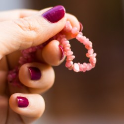 therapeutic energy bracelet, rhodochrosite, balance