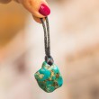 TURQUOISE natural.  pendant  TURQUOISE crystal