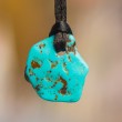 TURQUOISE natural.  pendant  TURQUOISE crystal