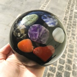 orgonite, orgonite hemisphere, seven chakras, orgonite energy
