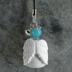 OBESEK ANGEL S KRISTALOM Modri amazonit