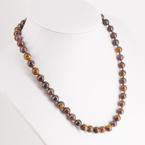 MULTICOLORED TIGER'S EYE, necklace, energy jewlery, crystals