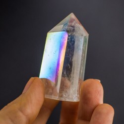 AQUA AURA polirana špica, aqua aura kristal