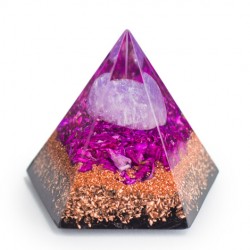 Kristal Ametist, orgonit, piramida, energijski