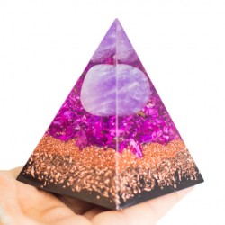 Kristal Ametist, orgonit, piramida, energijski