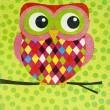 slika sova decoupage