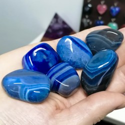 BLUE AGATE pocket gemstone