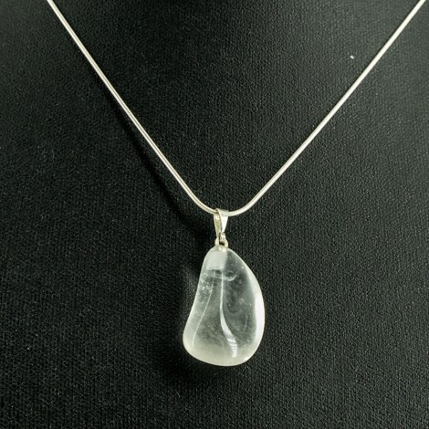 rock quartz energy necklace healing crystals
