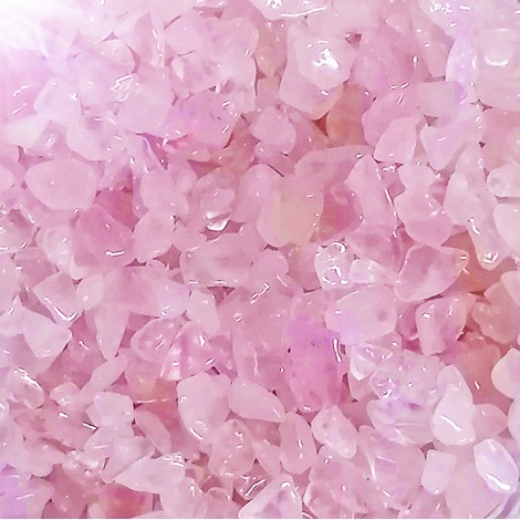 rose quartz tiny stones