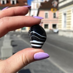 sardonyx pocket gemstone, crystal shop