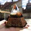piramida sedem čaker in šungit, orgoniti za prostor, zaščita za prostor, 5g