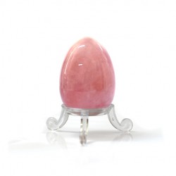 rose quartz crystal in egg shape