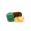 SET CRYSTALS FOR LUCK, citrine, tiger eye, green aventurine