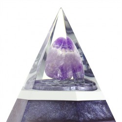 amethyst crystal, orgonite pyramid, positive impacts, decorative crystals, crystal for protection