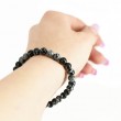 kristal obsidian, energijska zapestnica, kristal za zaščito, nakit s kristali, trgovina s kristali, zapesntica 4mm