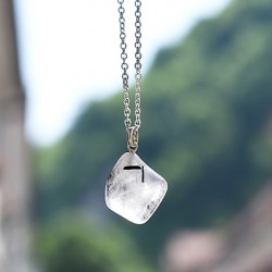 tourmaline quartz necklace pendant, crystal shop, energy necklace