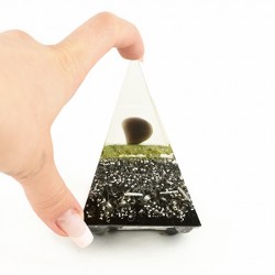 orgonite pyramid for space cleansing and protection