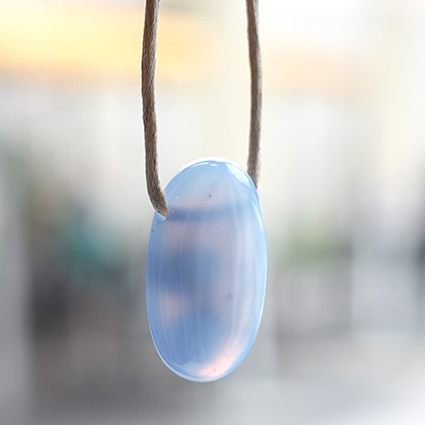 blue chalcedony crystal pendant, crystal shop, energy jewerly