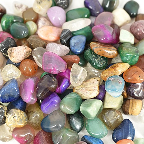 brazil mix crystal, polished natural tiny stones