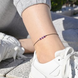 amethyst crystal, crystal shop, anklet