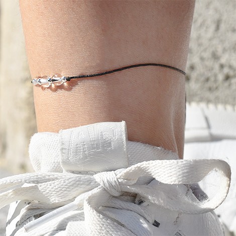 clear quartz ankle bracelet, crytsal shop, hand made unique gift idea