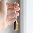 tiger's eye crystal keychain