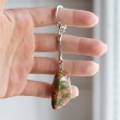 unakite keychain, crystal unakite, crystal shop