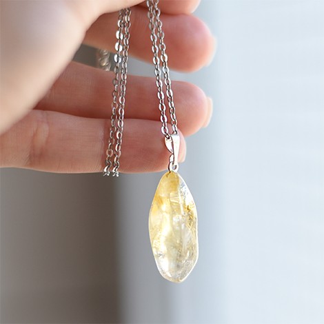 citrine crystal, energy crystal pendant, crystal shop