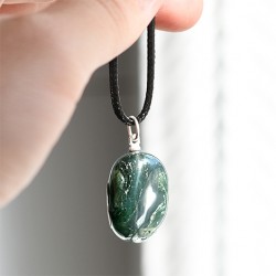 mahovni ahat, energijski kristalni obesek, trgovina s kristali, mahovni ahat cena, mahovni ahat kamen