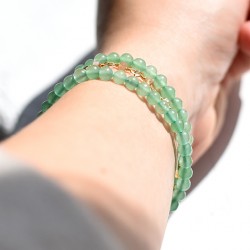 green aventurine crystal energy bracelet, crystal shop