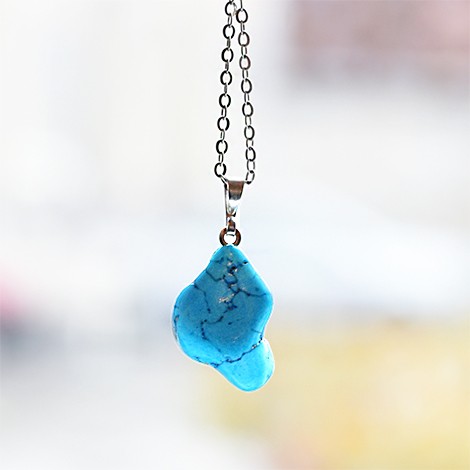 blue howlite energy pendant, crystal shop, slovenian crystal shop