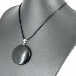 obsidian ogrlica ogledalo kristal energijski nakit, kristal za zaščito in stres