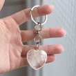 clear quartz keyring, crystal shop