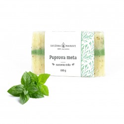 naravno trdo milo, ročno delo, eterično olje poprove mete