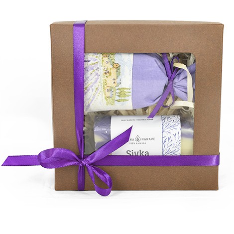 gift package, lavender soap and air freshener