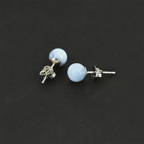 blue chalcedony crystal earrings, crystal shop, energy jewerly