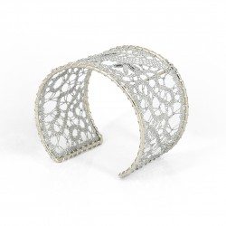 lace bracelet, silver colour, unique gift idea