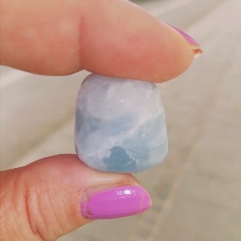 naravni  kristal modri kalcit, kristal za kreativnost