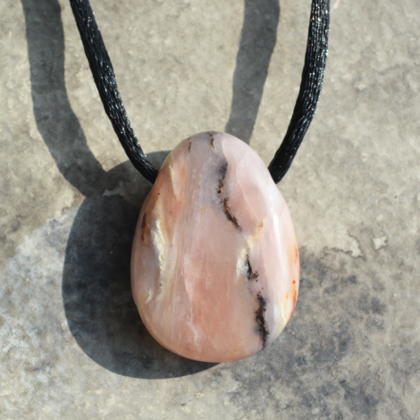 andski roza opal ogrlica, nakit iz kristala