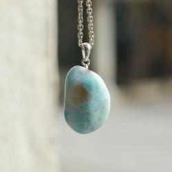 obesek larimar kristal energijski nakit