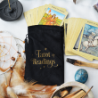 vrečka za tarot karte, tekstilna vrečka, shranjevanje kart, tarot karte, orakeljske karte