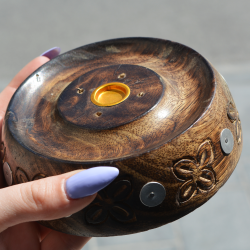 leseno držalo za dišeče palčke, stojalo za dišeče palčke, incense holder, držalo za stožce, kadila