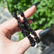 zapestnica črni turmalin, turmalin, nakit iz črnega turmalina